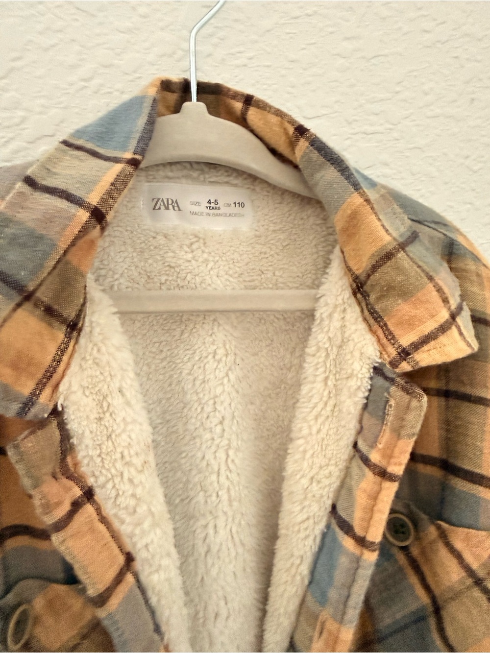 Zara Kids Toddler Boy Plaid Button Down Jacket - Picture 2 of 9